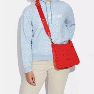 121 | 🍁Coach Dempsey File Bag (Red)